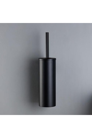 Siyah Paslanmaz Çelik Duvara Monte Banyo Aksesuarları Tuvalet Fırçası Tuvalet Fırçası Tutucular Altın - Krom