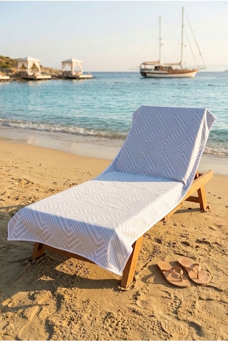 Indigo Peak Gümüş Plaj Havlusu 70 X 150 Gümüş