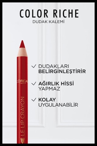 L'oréal Paris Color Riche Dudak Kalemi - 300 Le Rouge Paris Diğer