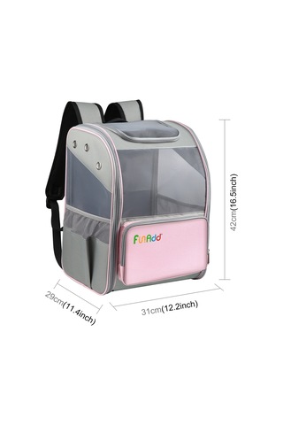 Funadd Fold Nefes Alabilen Pet Sırt Çantası Outdoor Omuzlar Kedi Çantası Pembe