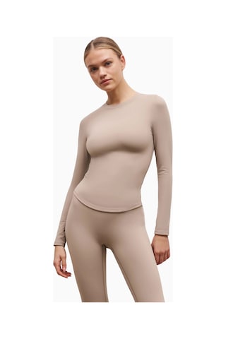 Because Of Alice Base Sculpting Long Sleeve Top Uzun Kollu Şekillendirici Kadın Üst Bej
