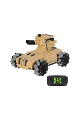 Uzaktan Kumandalı Duman Çıkaran Su Topu Atan Tank Işıklı 24 Cm