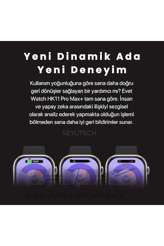 Harvox Hk 11 Pro Max Amoled Akıllı Saat Iphone Ve Android Tüm Telefonlara Uyumlu 46 Mm Gümüş