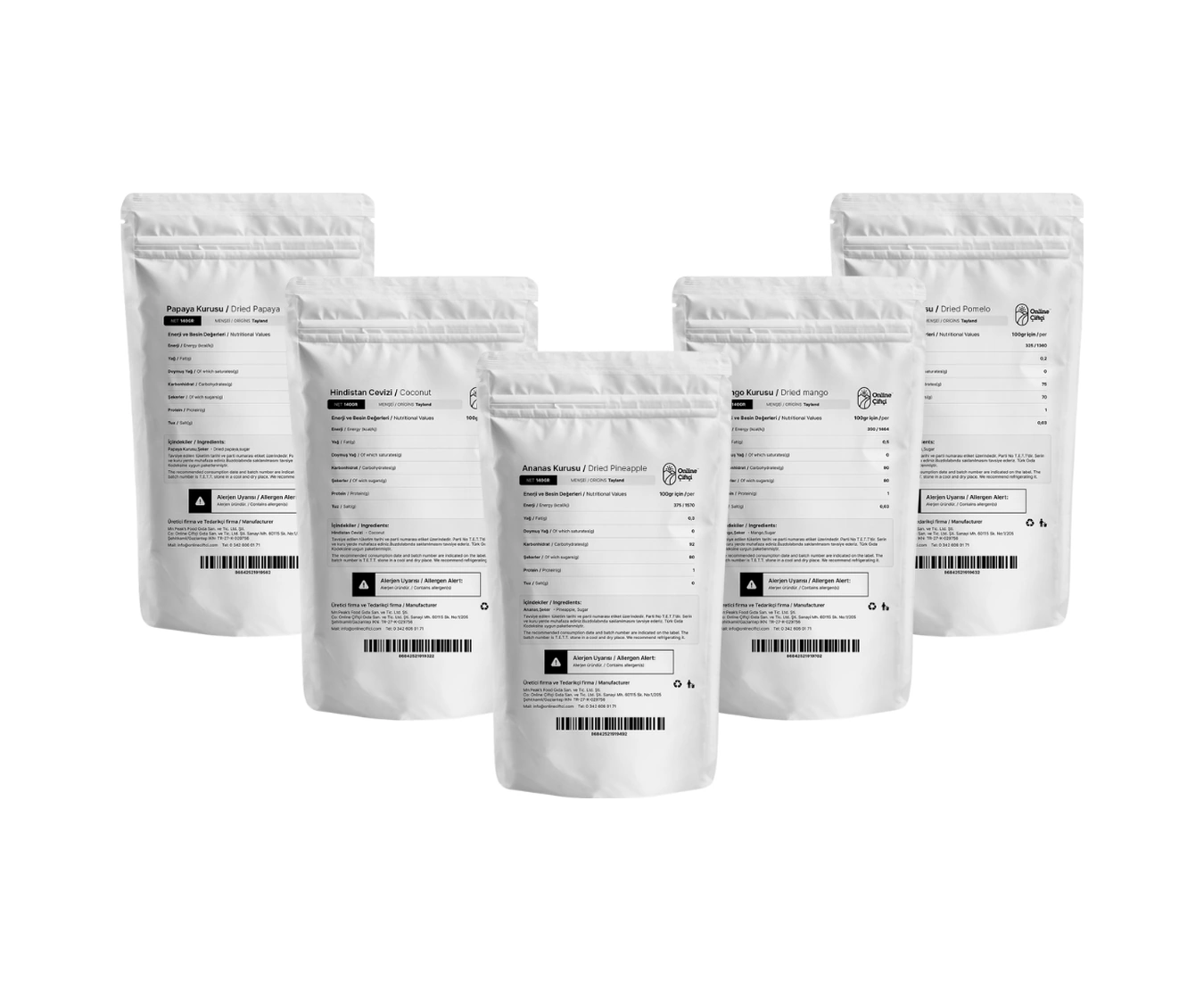 Online Çiftçi Tropikal Meyve Seti 5 x 70 G
