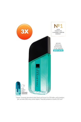Full Speed Surfer Erkek Parfüm Edt 100ml Üçlü Paket Odunsu