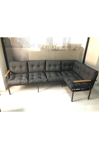 Miami Köşe Koltuk Takımı , 3+2 Balkon-bahçe-kafe-çay Seti-koltuk Takımı-mutfak Köşesi Antrasit Miami Köşe Koltuk Takımı , 3+2 Balkon-bahçe-kafe-çay Seti-koltuk Takımı-mutfak Köşesi Antrasit