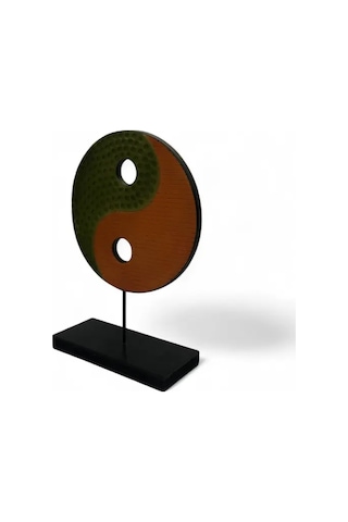 Ying Yang Yeşil Turuncu Ev Dekoru Küçük