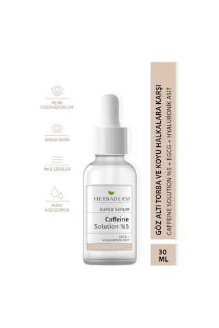 Herbaderm Süper Serum Göz Altı Torba ve Morluklarına Karşı Göz Çevresi Bakım Serumu 30 ML