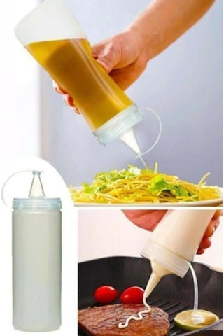 Zeytinyağı Ve Sirke Şişesi 700 Ml Damlatmaz Kapaklı Mutfak Sıvı Saklama Kabı 0
