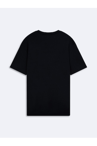 LTB Basic Yazı Baskılı Lacivert T-shırt
