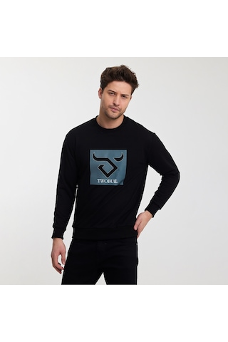Twobull OSLO Erkek Siyah Sweatshirt