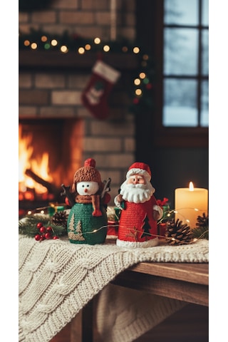 Kardan Adam Noel Baba Yılbaşı, New Year, Yeni Yıl Hediye Biblo 01