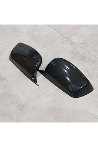 Bmw 5 Serisi E60 Uyumlu Yarasa Ayna Kapak, Parlak Siyah, Yerli Abs Plastik, E60 Batman Ayna Kapağı