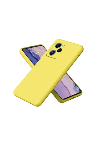 Poco X5 Pro 5g Nano İçi Kadife Silikon - Sarı