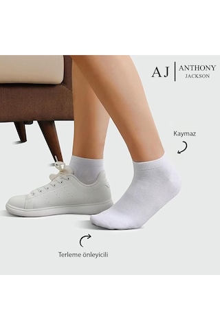 10 Çift Kutulu Bambu Premium Bay-bayan Patik Çorap - Bilek Boy Kısa Spor Koşu Ve Yürüyüş Çorabı