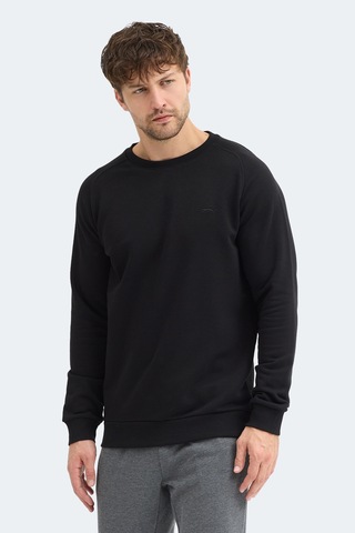 Slazenger Nadav Erkek Siyah Sweatshırt Siyah