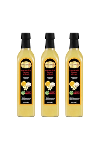 Hanzade Bitkisel Sarımsaklı Limon Sirkesi 3 x 500 ML