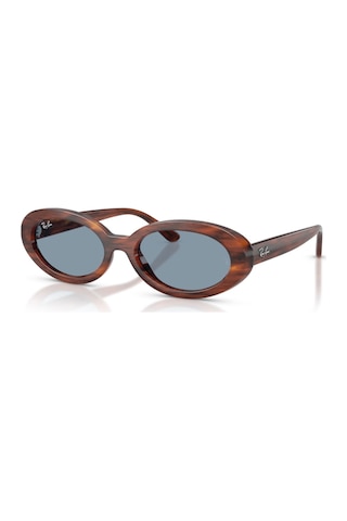 Ray-ban Rb 2223 95456 54 Kadın Oval Kırçıllı Kahverengi Kemik Güneş Gözlüğü Kahverengi