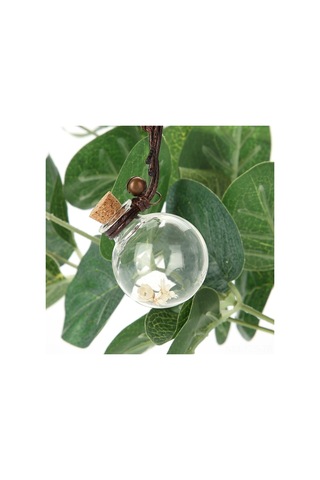 Fosenze Araba, Ev Ve Bot Kullanıma Uygun Askılı Parfüm Flakonu - Şeffaf Top Tasarımı, Kuru Çiçekli, Kendi Parfümünü Ekleyebilirsin