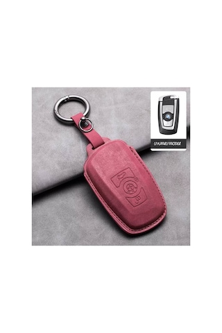 Bmw 1 Seri,3seri,5seri,f01,f10,f20,,f30 Vb.smart Deri Anahtar Kılıfı 1.kalite Bordo