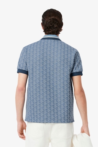 Lacoste Classic Fit Monogram Polo T-shirt Erkek Polo Yaka Tişört Mavi