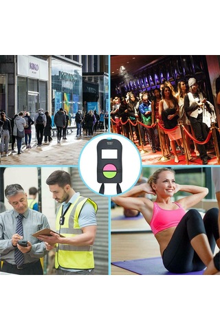 Qingmipy Sesli İpucu İle Golf Sayaç, 0-9999 Arası Sayma, Abs Malzeme, Kol Askısı İle Taşınabilir Pil Dahil Değil Siyah