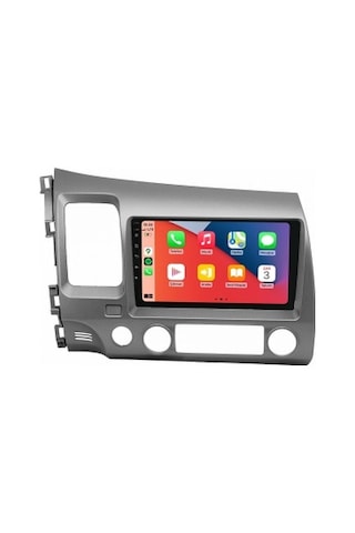 Honda Civic Fd6 2006-2012 9'' 6gb Ram 128gb Hafıza 8 Çekirdek Carplay Kamera Android Multimedya