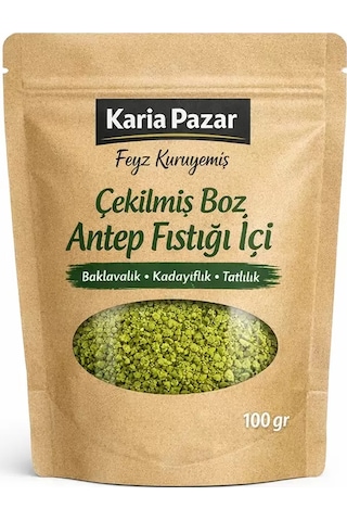 Çekilmiş Boz Antep Fıstığı İçi Baklavalık Kadayıflık Tatlılık 100 G 100 G