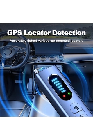 Createtech Dedektörü Anti-spy Araba Gps Gizlilik Koruma Dinleme Cihazı Hata Rf Kablosu Black