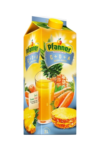 Pfanner 2 Lt C+d+a Ananas-carota Ve Multivitamin Meyve Suyu 2 Li Paket