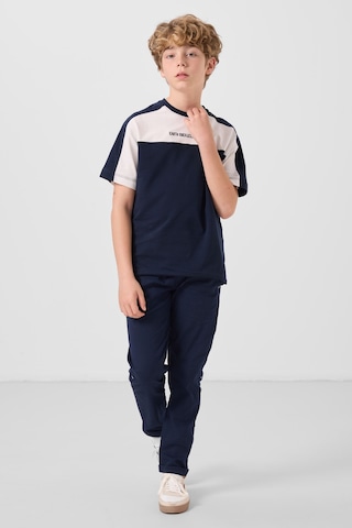 Tommylife Lacivert Pamuklu Yumuşak Dokulu Oversize Fit Baskılı Erkek Çocuk T-shirt - 11290 Lacivert