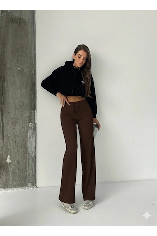 Fit Comfort Bej Salaş Pantolon Kahve A6011 Kahve