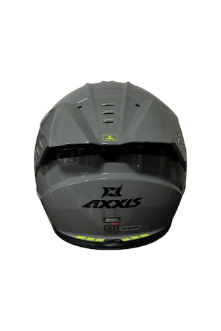 Axxis Hawk Sv Evo Solıd A12 Kapalı Motosiklet Kaskı Parlak Gri
