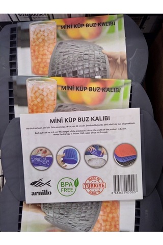 Esnek Silikon Buz Kalıbı Mini Buz Küpleri 24x12x1 Cm Silikon Diğer