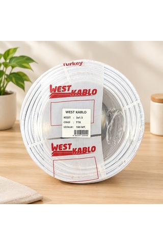 3x1,5 Mm Ttr Elektrik Kablosu 100 Metre Aklby-bsva58