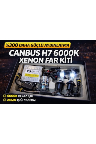 H7 6000k Canbus Xenon Far Kiti 0