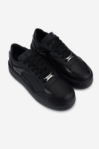 Valmenti Kadın Hakiki Deri Siyah Floter Sneakers & Spor Ayakkabı 1116 255-01 Bn Ayk Y26 Sıyah Fltr