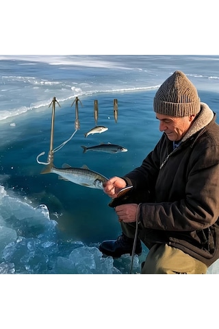 Techbloom 4 Adet Açık Hava Balıkçılık Sapan Seti Wolf Fang Shark Çok Fonksiyonlu Av Aleti Paslanmaz Çelik Saklama Kutusu