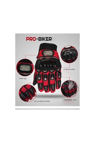 Probiker Motosiklet Eldiveni Korumalı 3 Renk