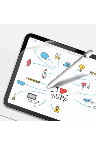 Buff Apple Uyumlu iPad  10. Nesil 10.9 İnç Flexi Nano Ekran Koruyucu