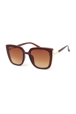 Di Caprio Dc3151brwn Kahve Gold Kare Cat Eye Kadın Güneş Gözlüğü