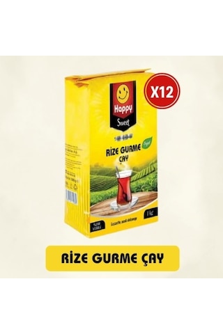 Happy Gurme Rize Çay 1 Kg X 12 Adet PKT.HAPPY.116
