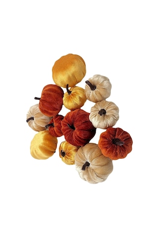 Suntek Sonbahar Festivali Dekorasyon Turuncu Için 12x Kadife