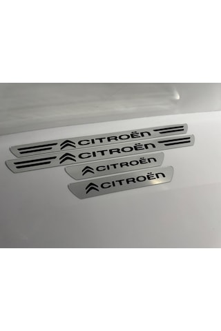 Citroen Grubu Uyumlu Kapı Eşiği Koruyucu Ön - Arka 4'lü Set