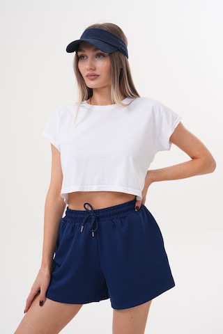 Genius Store Kadın Modal Şort Beli Lastikli Cepli Şort Modal-şort Lacivert