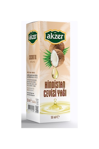 Akzer Hindistan Cevizi Yağı 50 ML