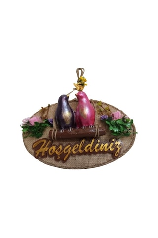 Kuş Tasarımlı Hoşgeldiniz Kapı Süsü