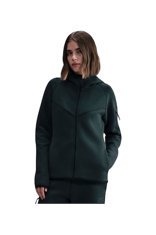 Kadın Sweatshirt Tech Fleece Windrunner Hoodie Kadın Kapüşonlu Sweatshirt Koyudarkyeşil