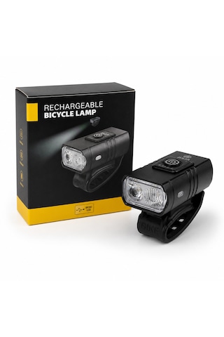 Bisiklet Ön Farı 400 Lm Şarjlı Led Çakar Işık Elektrikli Scooter Uyumlu 1600 Mah 4 Mod
