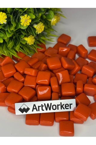 Artworker Flory12 Kiraz Kırmızı Cam Fayans, 0,9 Kg 439503425